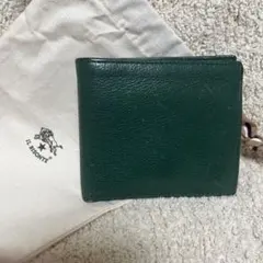 つ*様 IL BISONTE 二つ折り財布 ダークグリーン