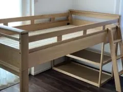 浜本工芸　No.5000 国産品　ミドルベッド　ナチュラルオーク