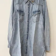 レミレリーフ ロング デニムシャツ Mのサムネイル