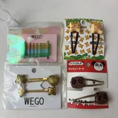 WEGO サンキューマート ヘアピンセット お菓子・カラフル 4点セット