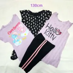 UT ハローキティ他 Tシャツ3枚、レギンスセット 130cm