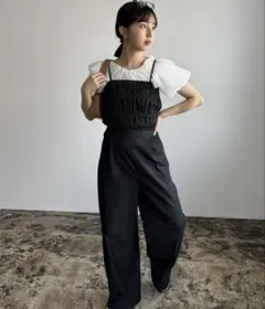 Amiur シャリーングデニムオールインワンのサムネイル