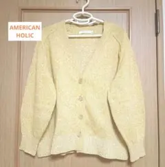 AMERICAN HOLIC　ニット　カーディガン　セーター　イエロー