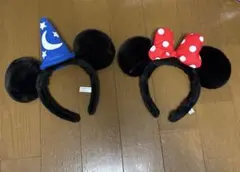 ディズニー　ミッキー ミニー　カチューシャセット　ペア