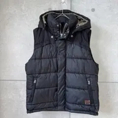 【G-STAR RAW 】ジースター 黒 Ｌ　中綿ベスト フード付き