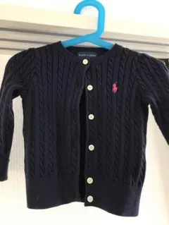 最終値下げ【美品】紺　ラルフローレン カーディガン　80 ネイビーポロ