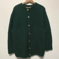 EURO Vintage 動物ボタン ニットカーディガン