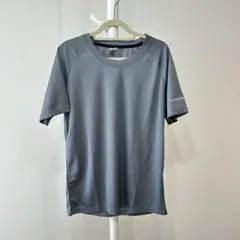 グレー ポリエステル Tシャツ L/S
