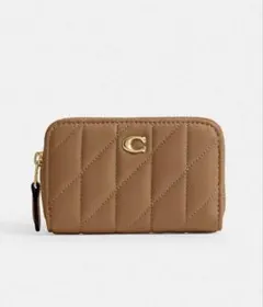 coach スモール ジップ アラウンド カード ケース・ピロー キルティング