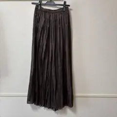ローリーズファーム　ダークブラウン プリーツスカート Fサイズ
