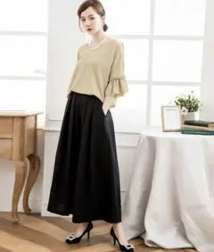 M パンツドレス 2WAY仕様 ブラウス&ワイドパンツ セット パーティードレス