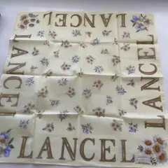 LANCEL ランセル ハンカチ 花柄 クリーム色のサムネイル
