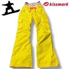 【kissmark】スノボウェア 足長効果◎フレア/ブーツカット 防寒/防風 M