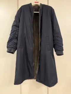 le glazik ルグラジック　MA-1リバーシブル ロングコートネイビー36