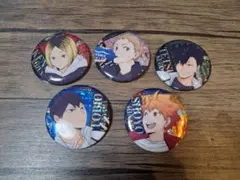 ハイキュー!! ビスケット 缶バッジ 烏野 音駒