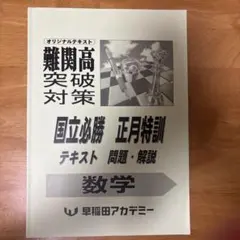 早稲田アカデミー　東京都立必勝コース　正月特訓　社会・数学 2026年最新】早稲アカ 特訓の人気アイテム - メルカリ