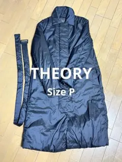 Theory ネイビー ロングコート サイズP