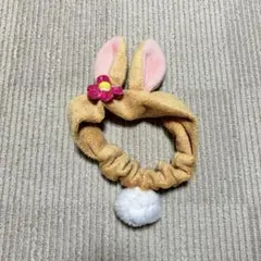 ディズニー　ミスバニー　耳付きヘアバンド ベージュ