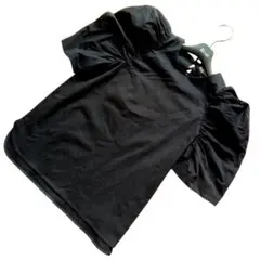 【yori】24SS　ドライパフブラウス　ブラック　F