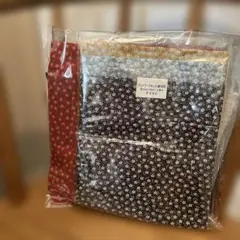 小花柄布地　全5種類1セット（新品パッチワークセット含む）