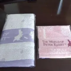 ピータラビットオリジナルフェイスタオル　ハンカチタオルセット