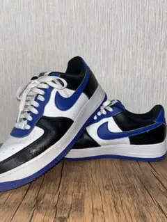 Nike Air Force 1 ブラック/ホワイト/ブルー