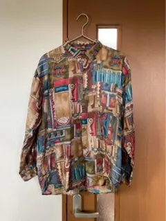 FASHION XL シルクシャツ 多色パターン