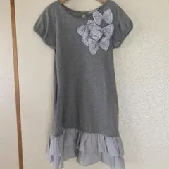 【最終値下げ】【美品】ポンポネット☆*:.。リボンが可愛いワンピース130