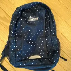 Coleman　リュックサック　ドット柄　ネイビー