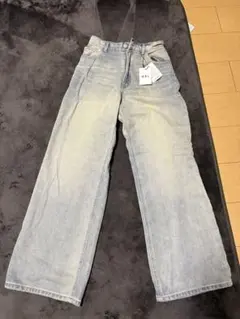 GRL ライトブルーワイドレッグデニム