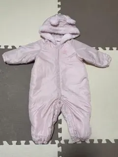 ミキハウス Hot Biscuits ロンパース ピンク 60-80 美品