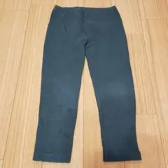 UNIQLO‪♡レギンスパンツ10分丈 グリーン リブ素材 110cm