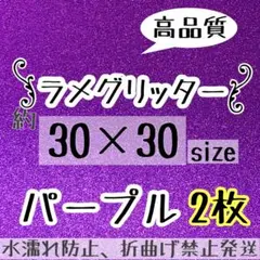 大判　追跡番号付　グリッターシート　うちわ文字　規定外　紫　パープル　ラメシート
