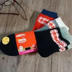 FIBER HEAT 履くホカロン 裏起毛ソックス 3足セット 23-25cm