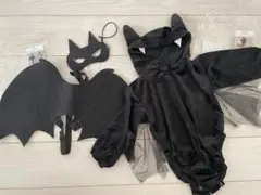 コウモリ 着ぐるみ ハロウィン コスチュームセット80〜100