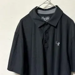 【M】アンダーアーマー ゴルフポロシャツ 半袖 黒 GOLF メンズのサムネイル