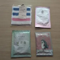 ★☆新品未使用☆入浴剤2袋+フェイスマスク+ハーフハンカチセット☆★