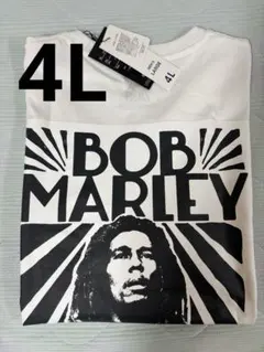 【新品・希少】ZION ザイオン ボブマーリー 半袖 tシャツ 4Lホワイト白