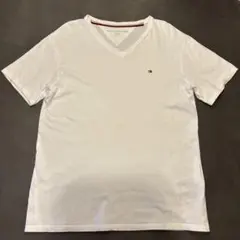 TOMMY HILFIGER ホワイト Vネック Tシャツ S/P