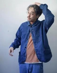 remilla レミーラ ハングジャケット ワークブルー - メルカリ