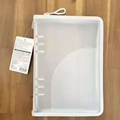 【新品未使用】6リング用ファイル グレー A5