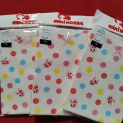 長袖☆ミキハウス　mikihouse　3枚　70cm　ロンパース