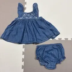 baby GAP デニムワンピース ブルマセット 18-24monthsのサムネイル