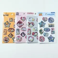【正規品】セリア　ディズニー　ウォーターシール　4枚セット③