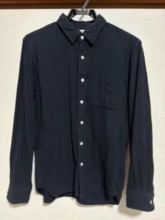 無印良品　ネイビー 長袖シャツ Mサイズ 100%コットン