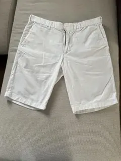 ユニクロ　ホワイト カジュアルショートパンツ