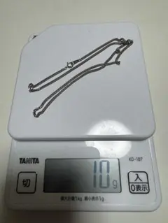 喜平ネックレス プラチナ Pt850　6面ダブル 10g 50cm 造幣局マーク