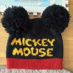 ミッキーマウス 耳付きニット帽