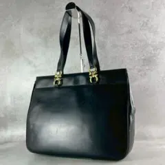 【良品】Salvatore Ferragamo ガンチーニ トートバック 黒