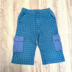 チェック柄ハーフパンツ